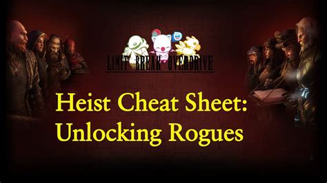 The player begins with three rogues: Tibbs, Karst, and Isla. . Heist unlock order